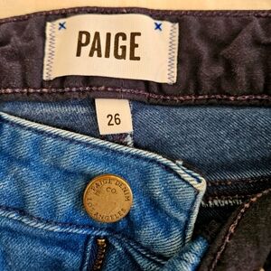 Womens Paige skinny jeans. Size 26